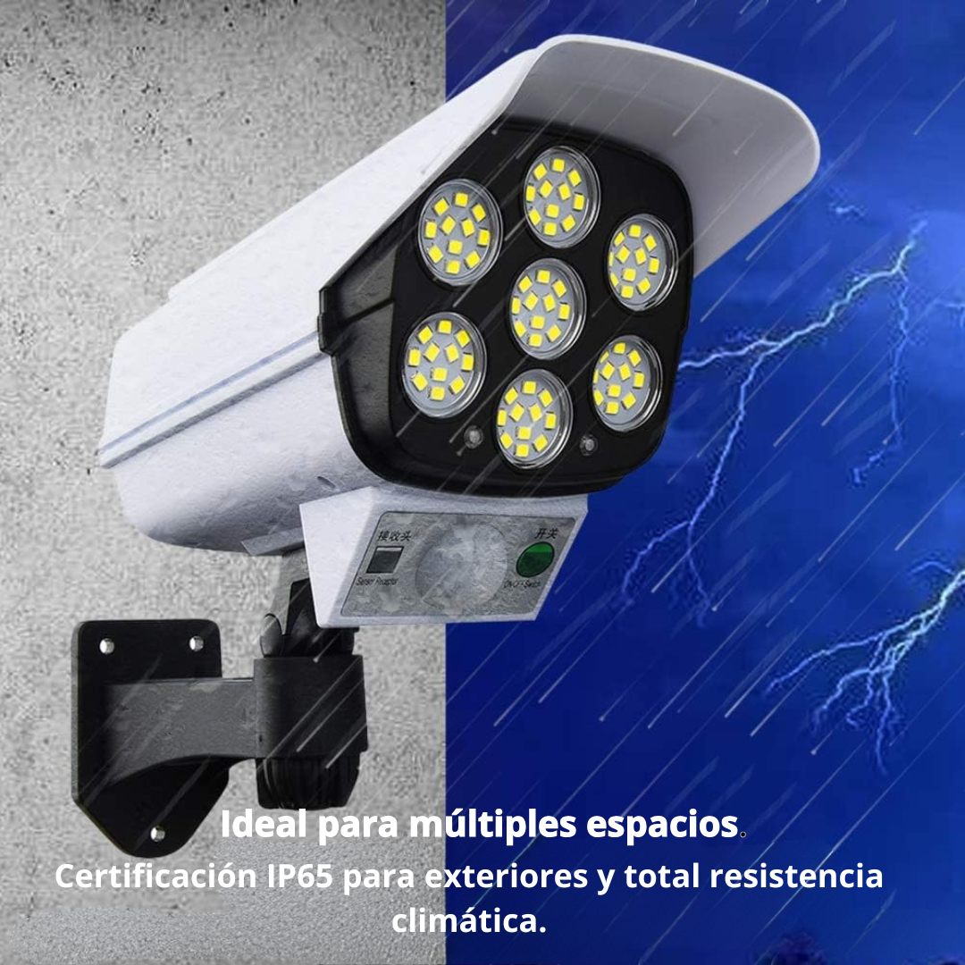 Lampara solar tipo camara con control