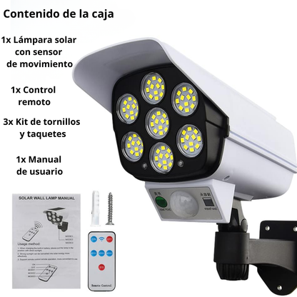 Lampara solar tipo camara con control