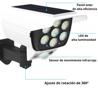 Lampara solar tipo camara con control