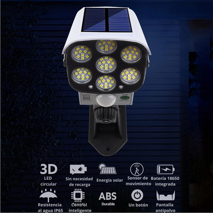 Lampara solar tipo camara con control