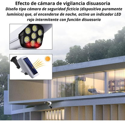 Lampara solar tipo camara con control