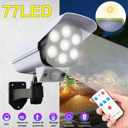 Lampara solar tipo camara con control